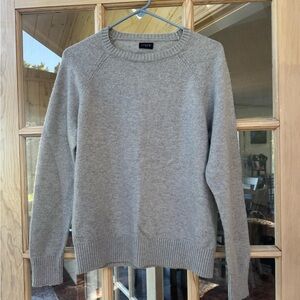 J. Crew Men’s Grey Wool blend Crewneck Sweater (Size S)